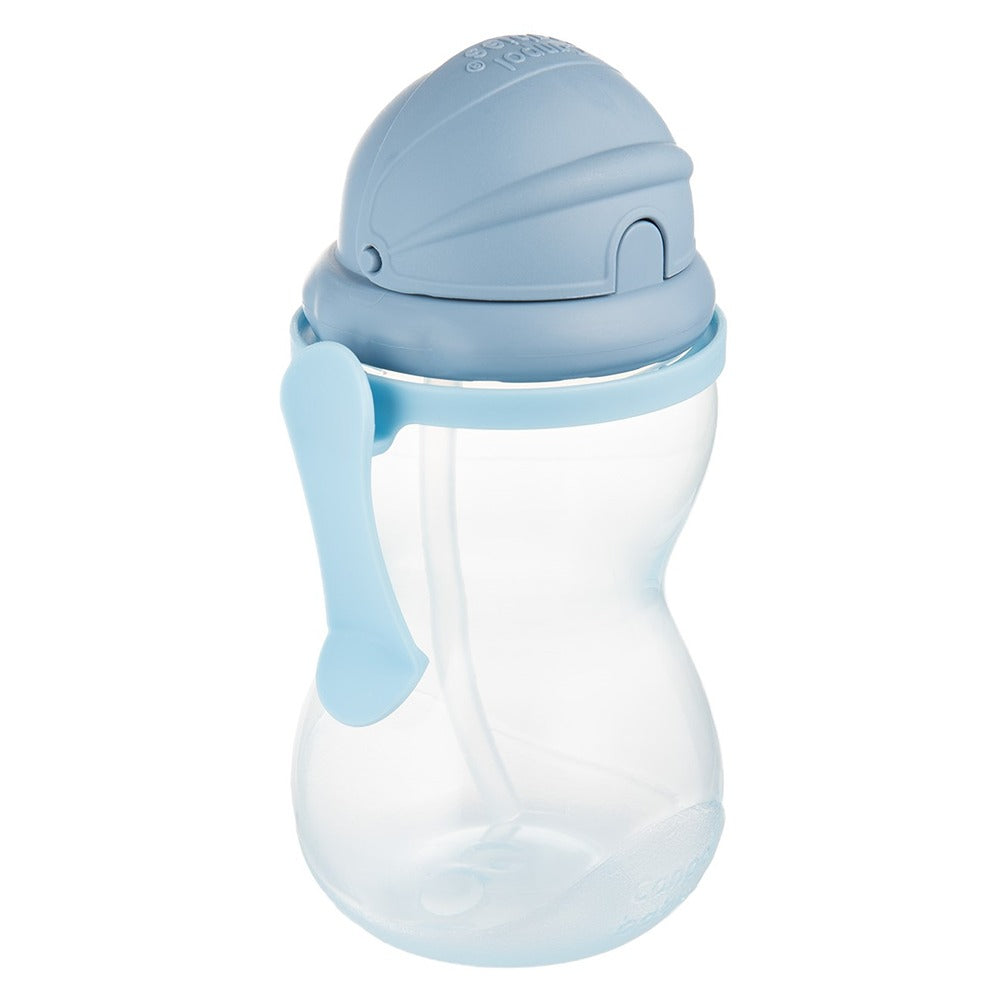 Sport Cup con Cannuccia in Silicone Flip-Top 370 ml Blu