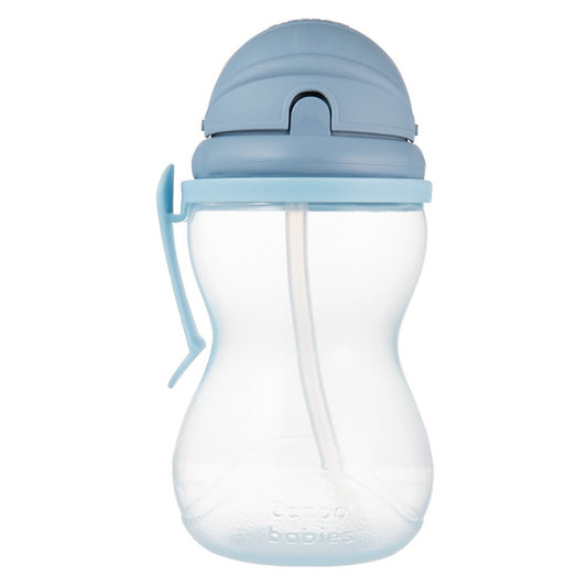 Sport Cup con Cannuccia in Silicone Flip-Top 370 ml Blu