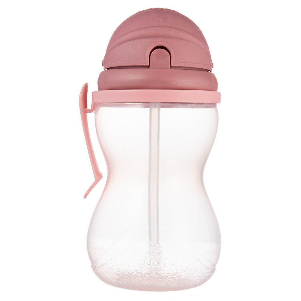 Sport Cup con Cannuccia in Silicone Flip-Top 370 ml Rosa