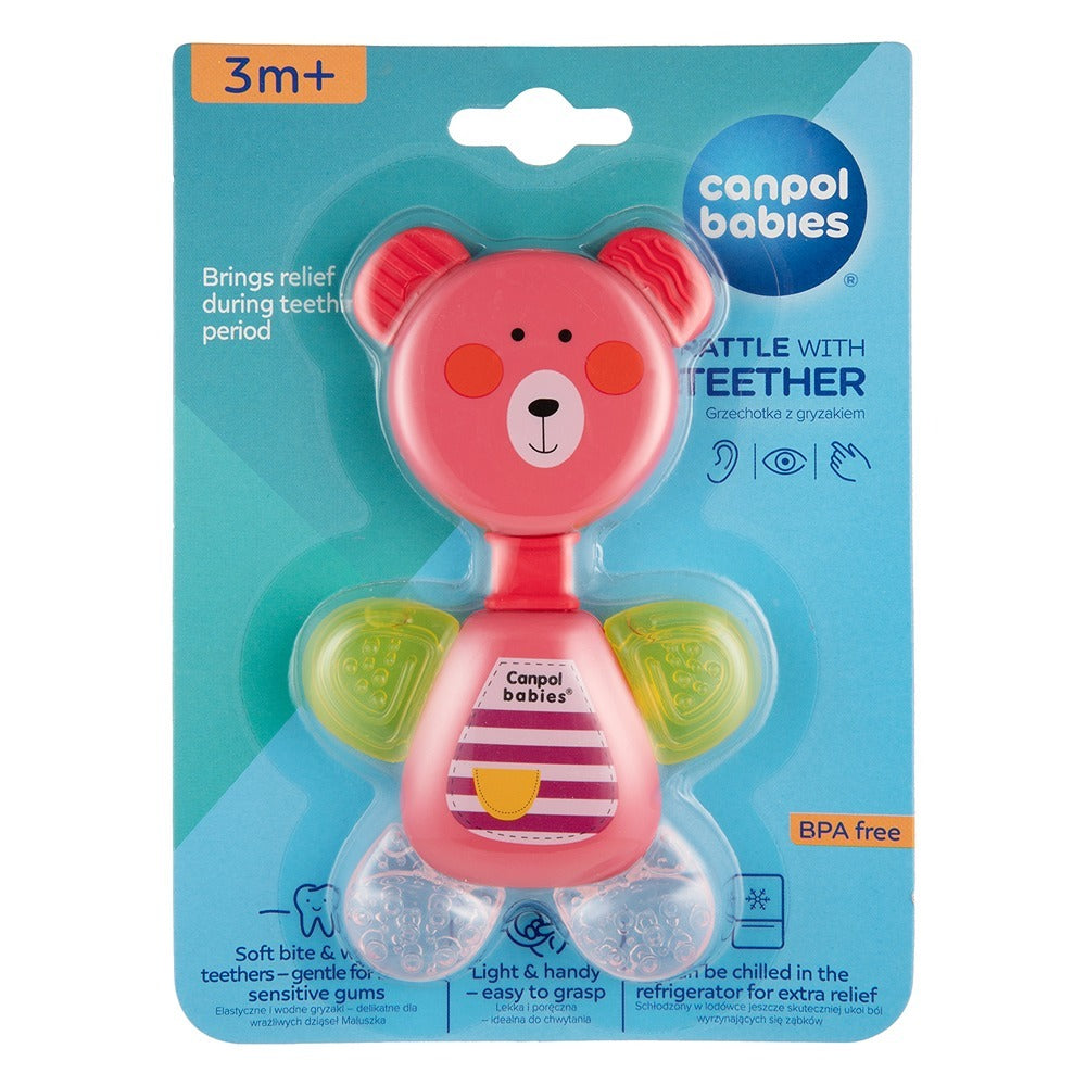 Massaggiagengive con Sonaglio Orso Rosa