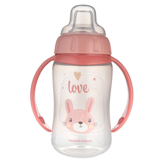 Tazza da Allenamento con Beccuccio in Silicone Morbido 320 ml Cute Animals Rosa