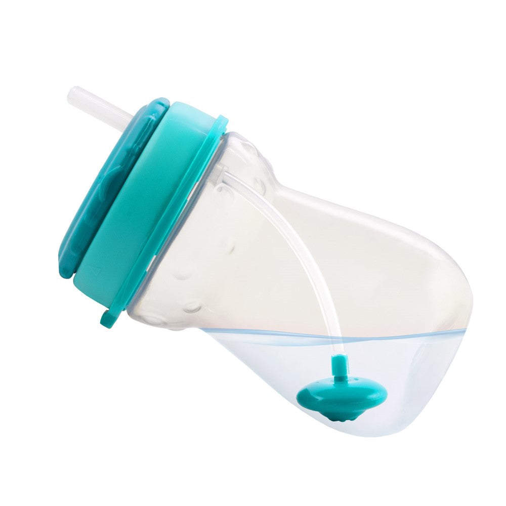 Sport Cup con Cannuccia con Peso Flip-top 350 ml Blu