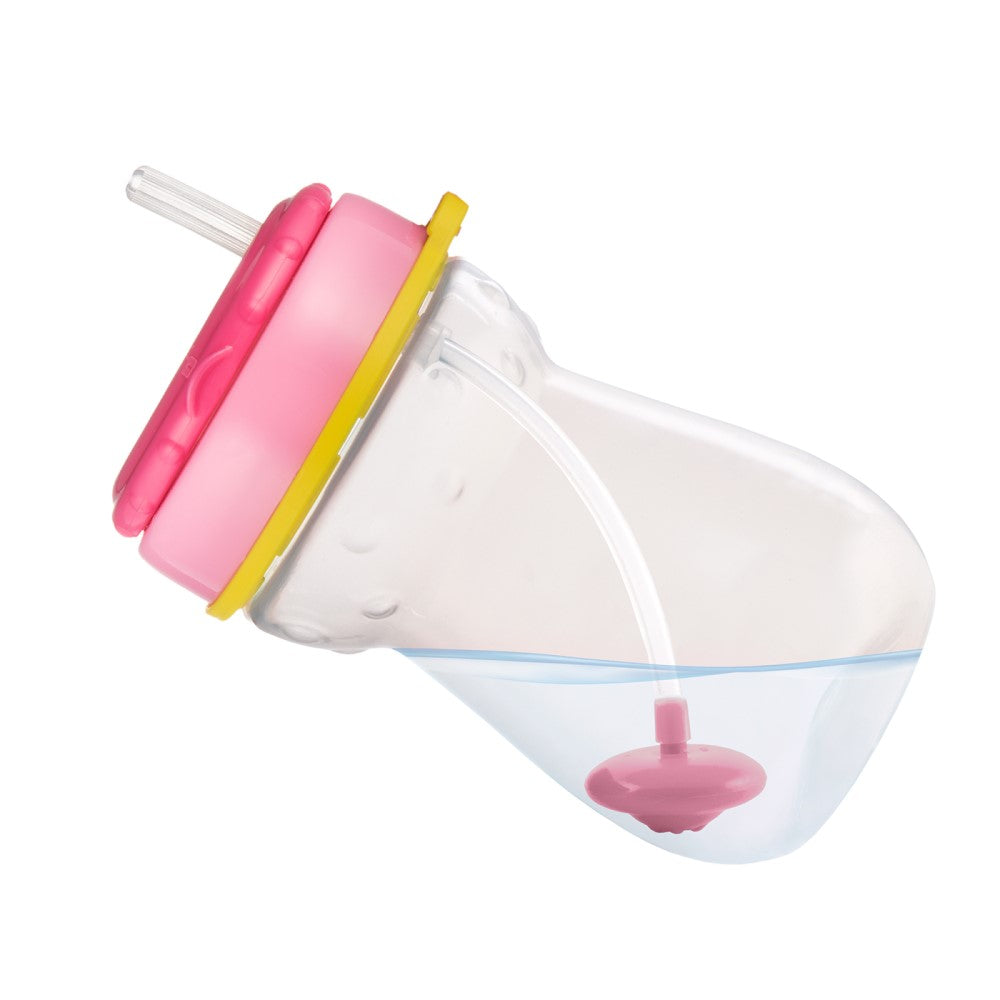 Sport Cup con Cannuccia con Peso Flip-top 350 ml Rosa