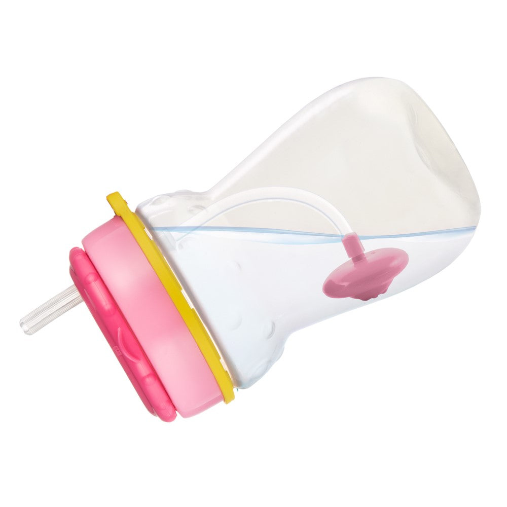 Sport Cup con Cannuccia con Peso Flip-top 350 ml Rosa