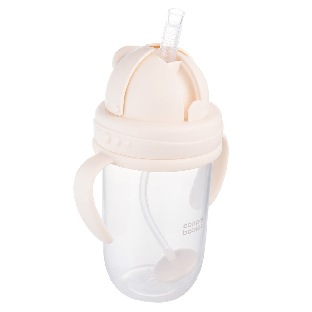 Tazza Antigoccia con Cannuccia Appesantita 270 ml Crema