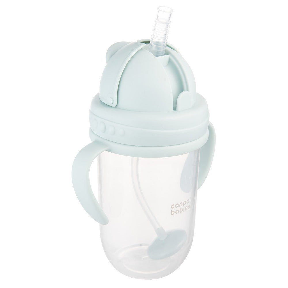 Tazza Antigoccia con Cannuccia Appesantita 270 ml Verde