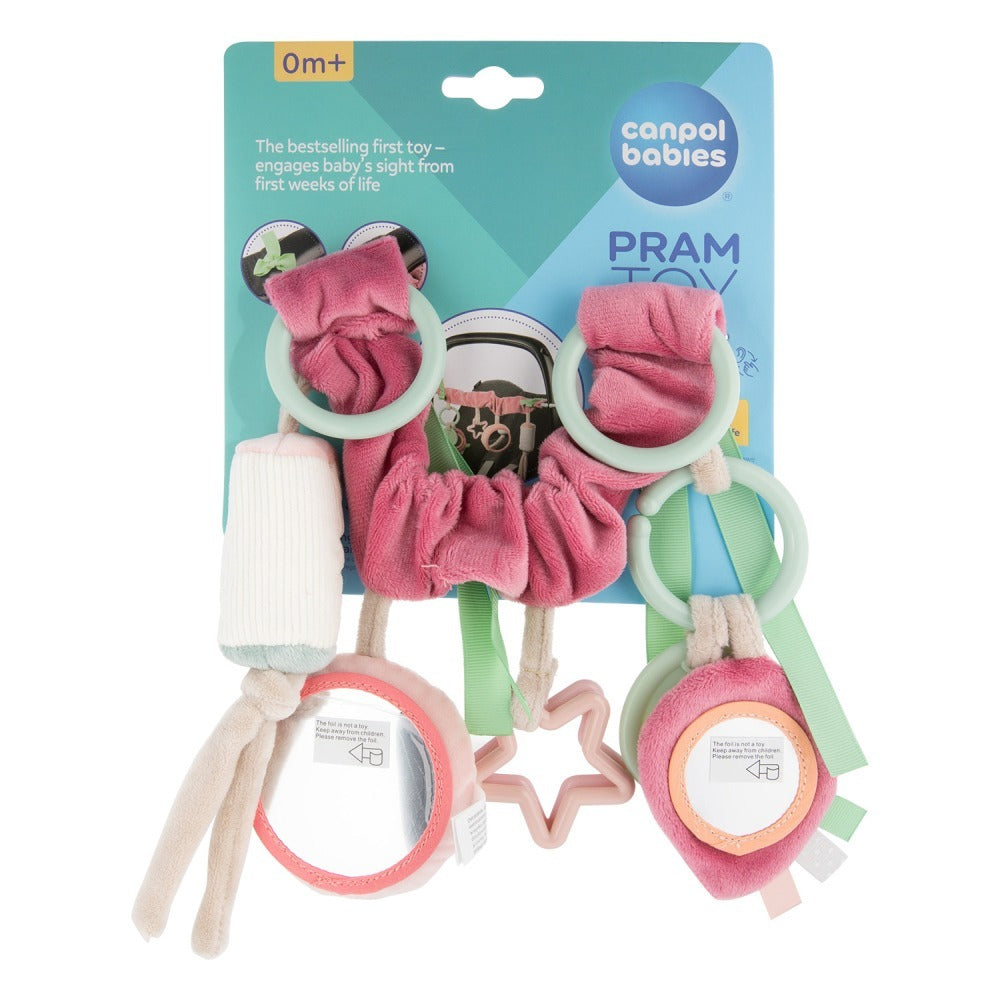 Giocattolo Sensoriale per Passeggino Pastel Friends Rosa