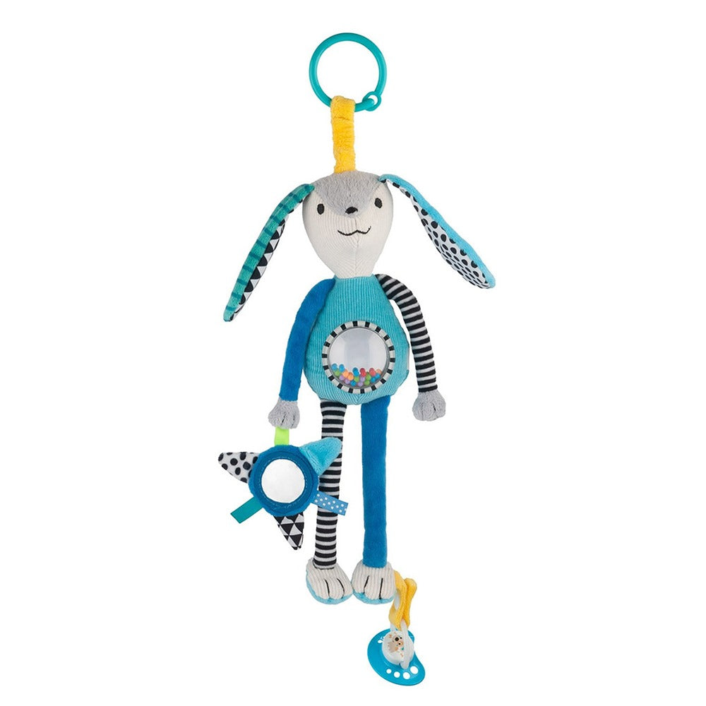 Peluche con Sonaglio E Specchio Long Ears Blu