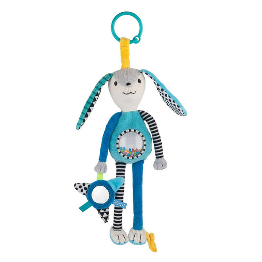 Peluche con Sonaglio E Specchio Long Ears Blu