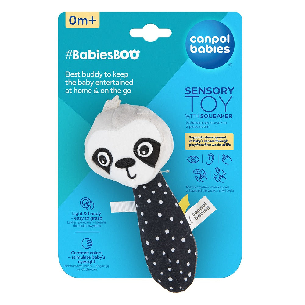 Giocattolo Sensoriale Morbido con Cigolio BabiesBoo Bradipo