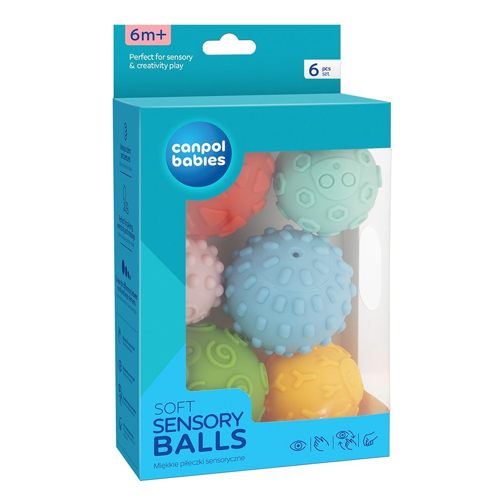 Palline Sensoriali Morbide 6 pezzi
