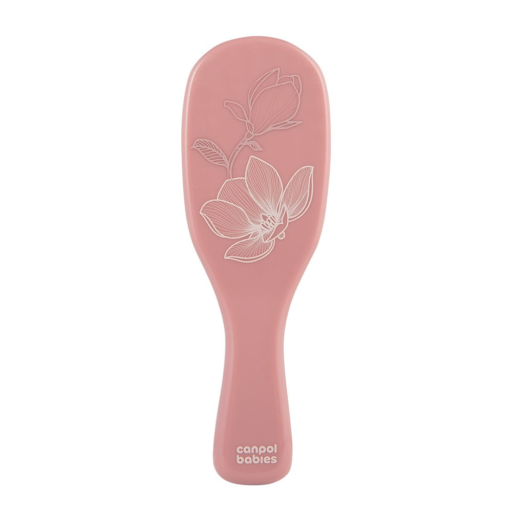 Cepillo y peine de cerdas naturales de oro rosa