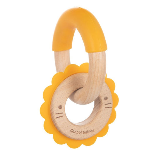 Massaggiagengive in Legno E Silicone Leone