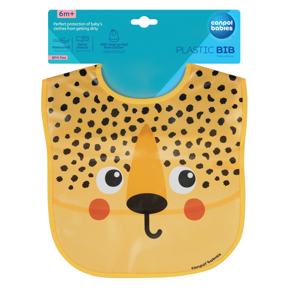 Bavaglino Lavabile con Tasca BabiesBoo Ghepardo