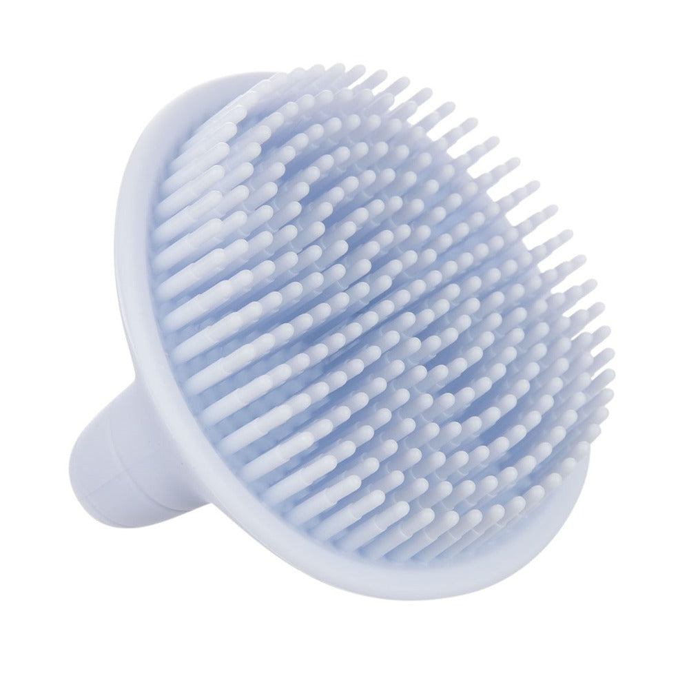 Brosse de bain en silicone bleue