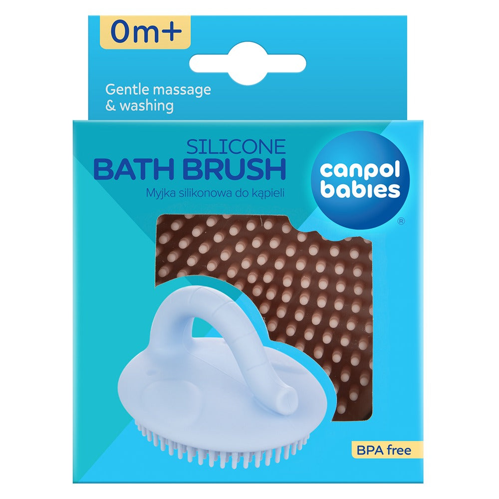 Brosse de bain en silicone rose