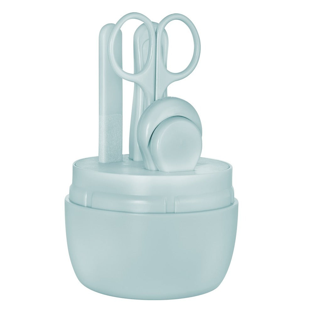 Set de cuidado de uñas para bebés y niños pequeños, azul