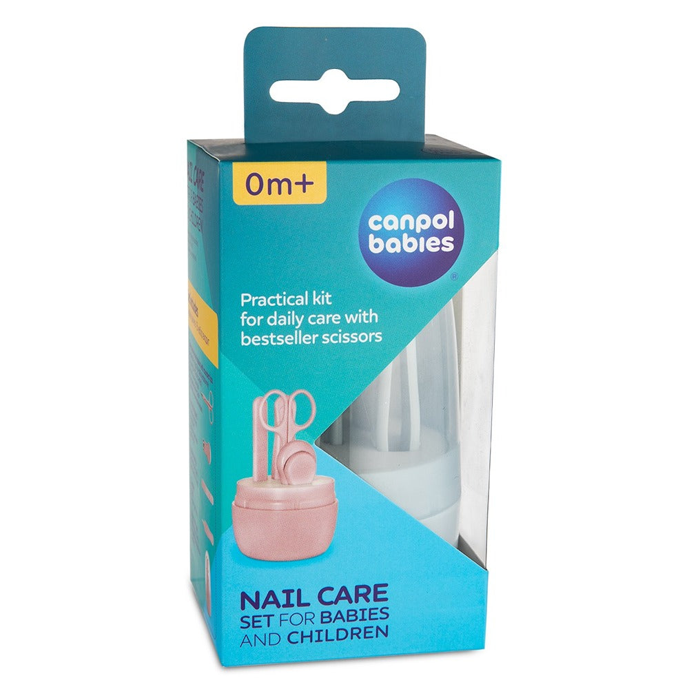 Set de cuidado de uñas para bebés y niños pequeños, azul
