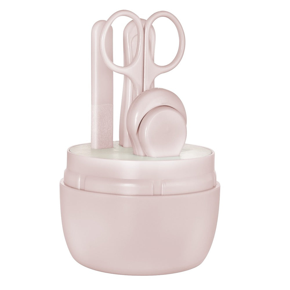 Set de cuidado de uñas rosa para bebés y niños pequeños