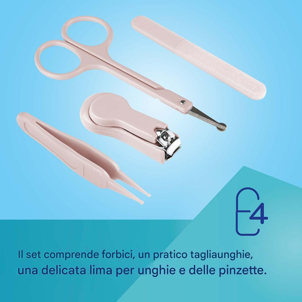 Set de cuidado de uñas para bebés y niños pequeños, azul